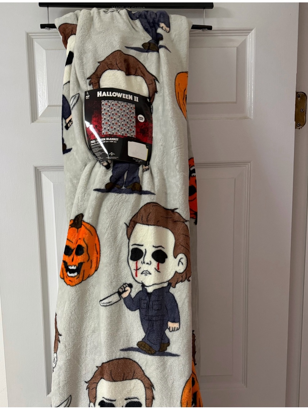 Halloween Michael Myers Full/Queen Plush Throw Blanket